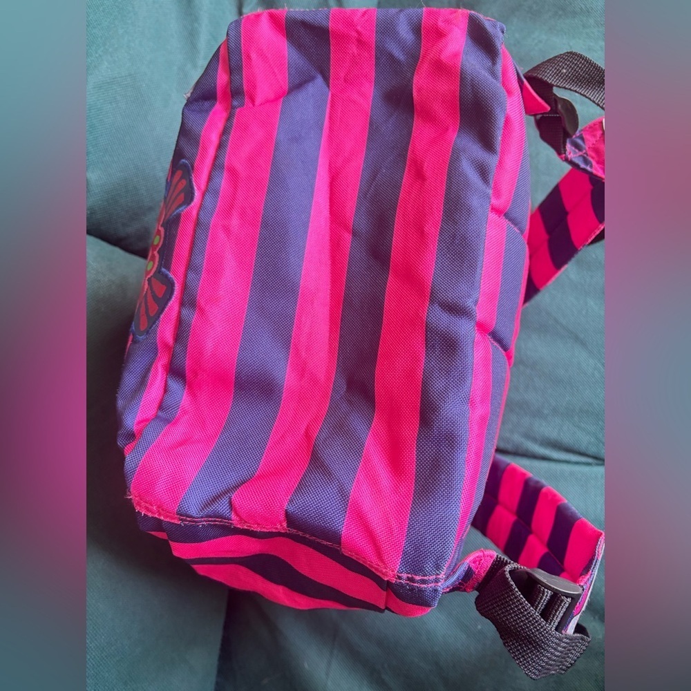 Hanna Andersson Owl patched Striped Back pack - Picture 13 of 15